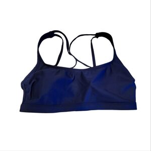 All In Motion Strappy Athletic Bra | Navy Blue | Size Small